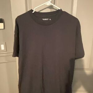 Abercrombie & Fitch gray short sleeve t shirt men’s L large soft A&F essentials